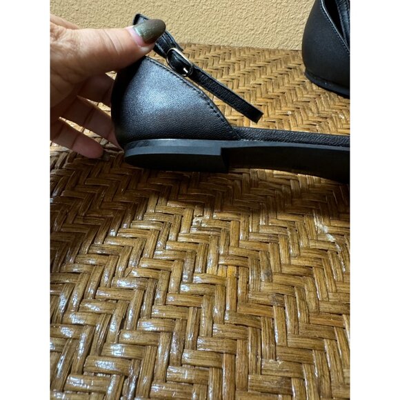 Calvin Klein Odel 12 Womens Pointed Toe Black Flats 9M NEW - Picture 4 of 11